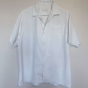 Tommy Bahama 100% Silk Men's Hawaiian cream shirt